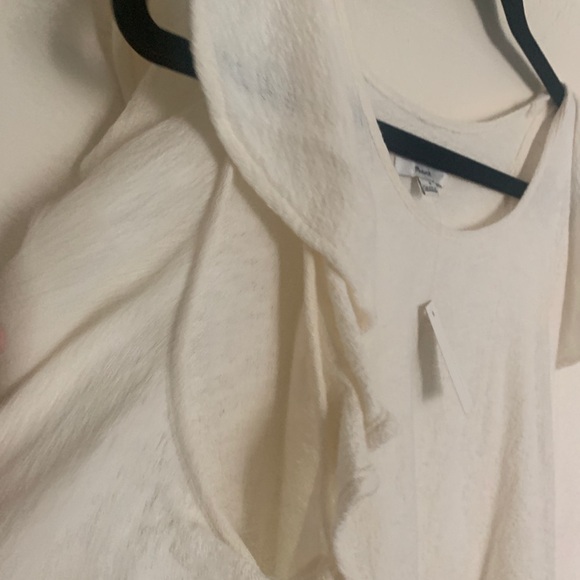 NWT Madewell Texture & Thread Ruffle Sleeve Tank - Picture 7 of 8